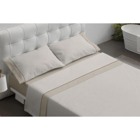 JUEGO SABANAS 50/50 CLARO DE LUNA BURRITO BLANCO 297 BEIGE